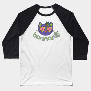 Bonnaroo music festival hippie cat ready to Roo Baseball T-Shirt